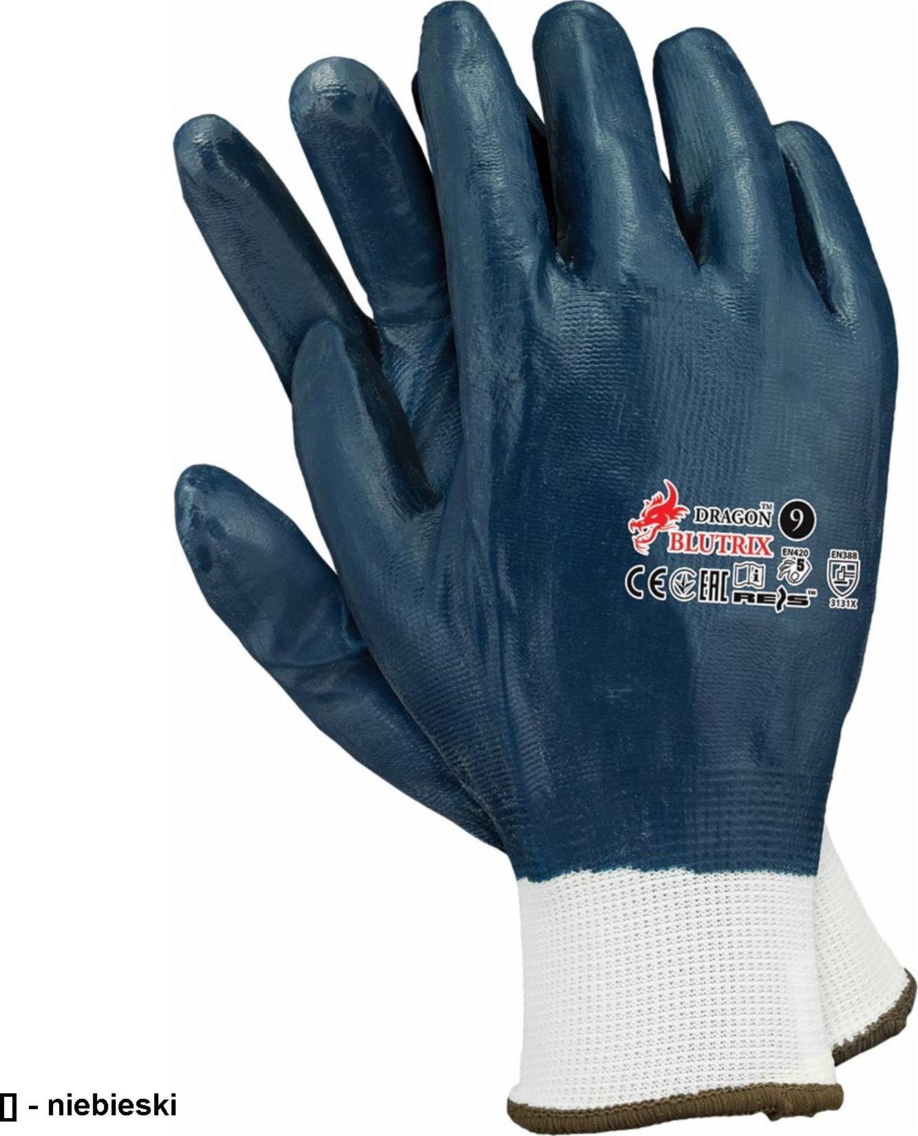 R.E.I.S. BLUTRIX - rękawice ochronne 7