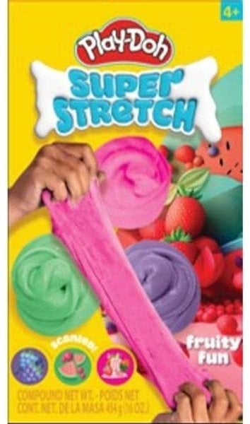 Play-Doh 3 Stack Jars - Super Stretch Fruity fun