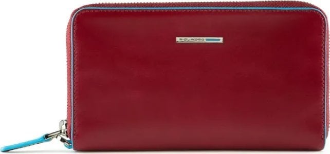 Piquadro Piquadro, Blue Square, Wallet, Red, For Women For Women