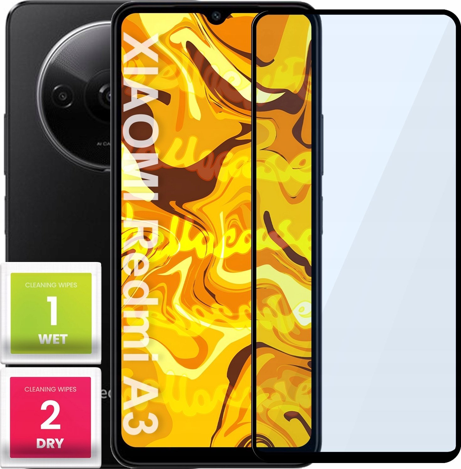 Hello Case SZKŁO HARTOWANE DO XIAOMI REDMI A3 4G PEŁNE NA CAŁY EKRAN SZKIEŁKO OCHRONNE