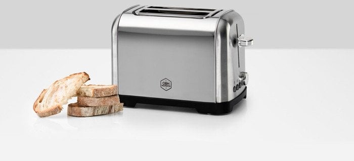 OBH Nordica Metropolitan toaster, 2 slices, steel