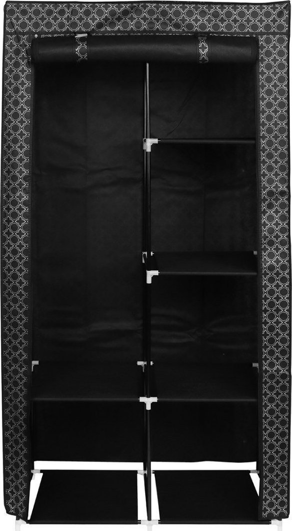 Saska Garden GARDEROBA SZAFA TEKSTYLNA 88X46X170 CM ORNAMENT