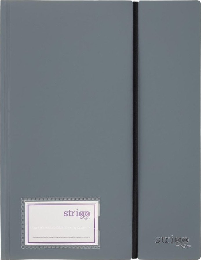 Album ofertowy A4 20 koszul z gumką szary STRIGO