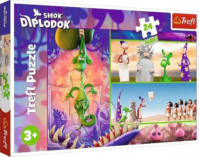 Trefl Puzzle Maxi Ciekawski Smok Diplodok 24 elementy (14376)
