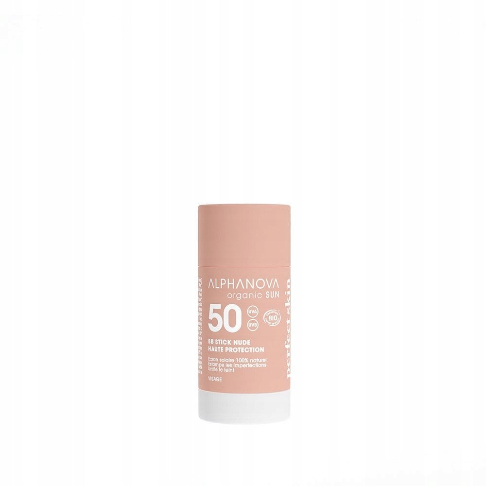 Alphanova Sun Bio, Krem z filtrem w sztyfcie, SPF50+, Beige, 12 g
