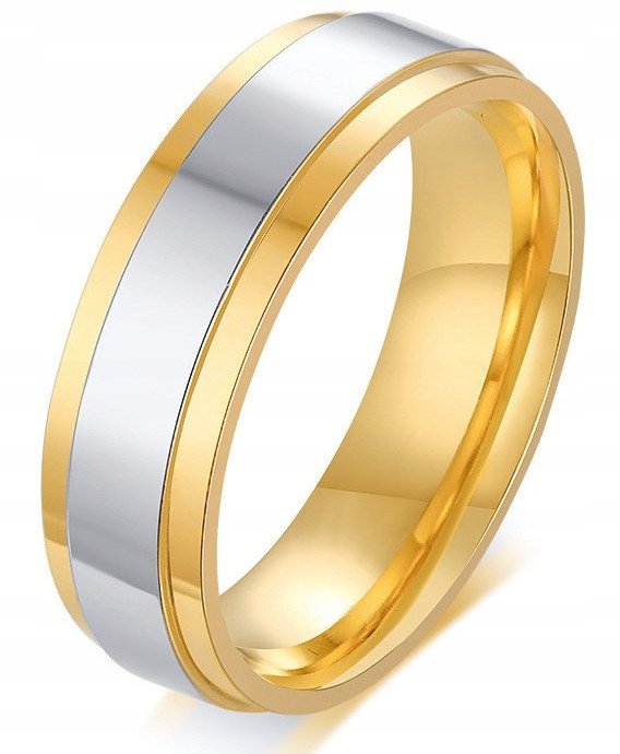 OBRĄCZKA ŚLUBNA Pierścionek STALOWY 5mm 316L r.25