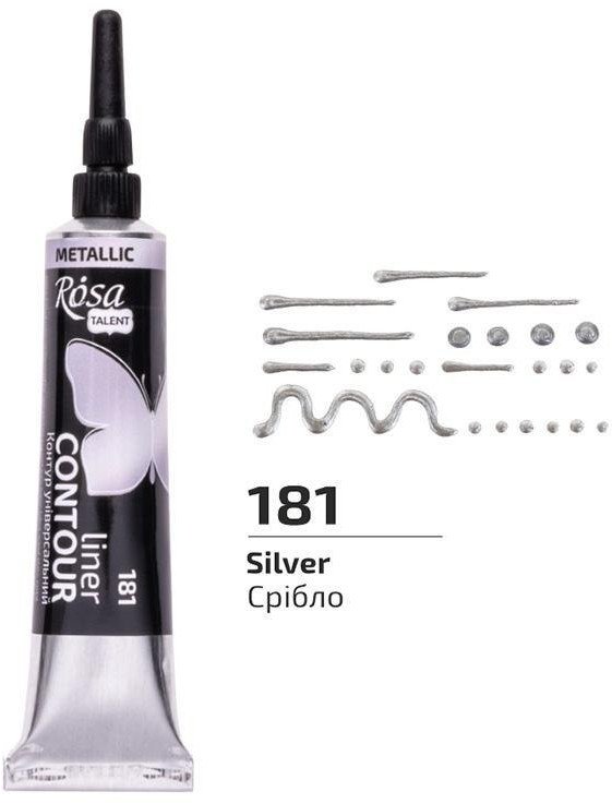 Farba aktylowa konturowa universal silver 20ml