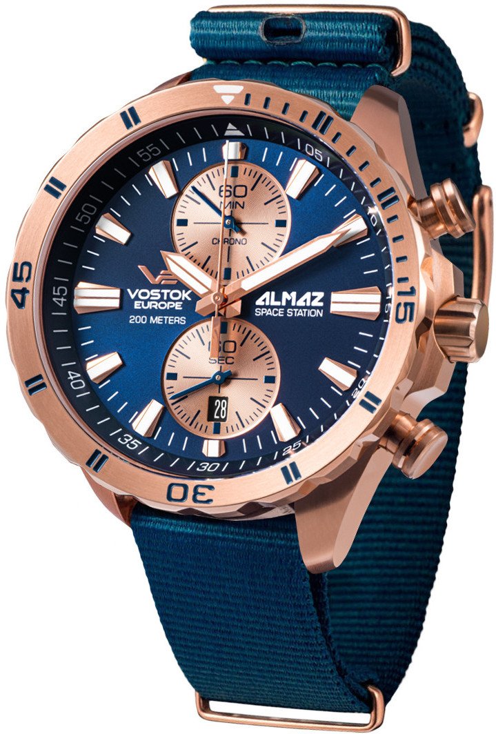 Zegarek męski Vostok Europe 6S11-320B660N niebieski