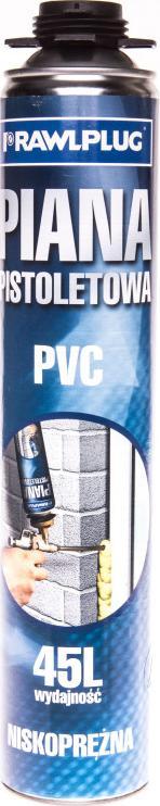 Rawlplug Piana montażowa pistoletowa niskoprężna do PCV 750ml RPP-PVC