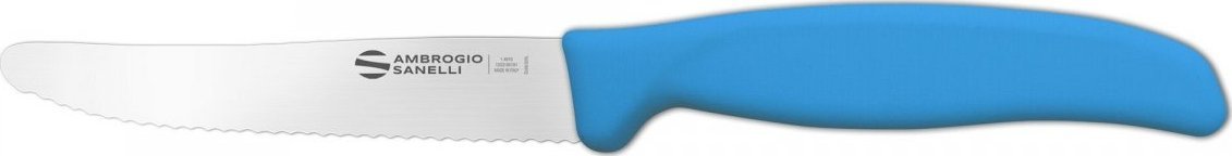 Ambrogio Sanelli Pikutek nóż ząbkowany Ambrogio Sanelli Supra 11cm niebieski