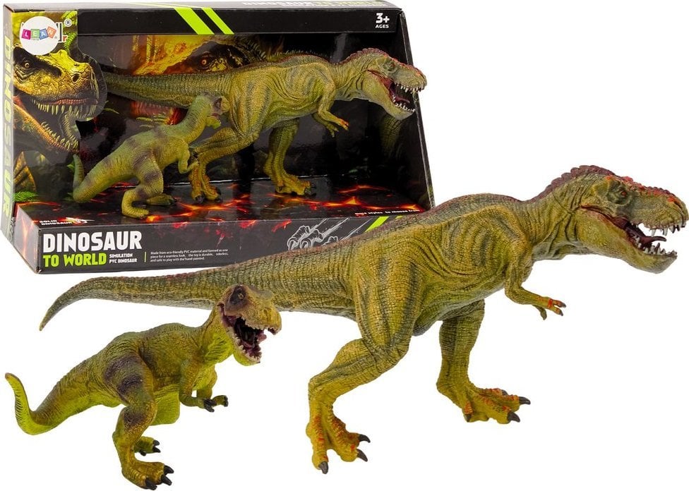 Figurka LeanToys Figurki Dinozaurów Tyranozaur Z Małym Zestaw 2el