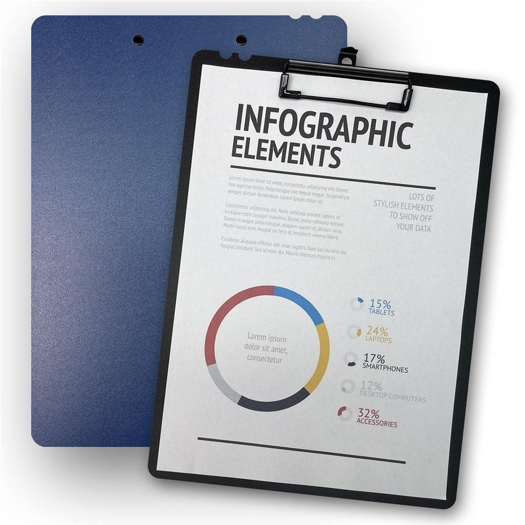 Penmate Deska z klipem A4 Morandi granatowa PENMATE