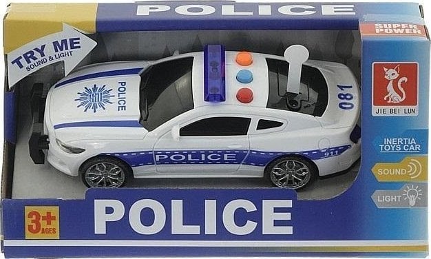 Auto policyjne ze światłem i dźwiękiem