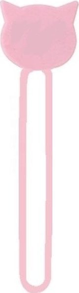 Hurtel Silikonowy zwijacz organizer kabla przewodu różowy Silikonowy zwijacz organizer kabla przewodu różowy