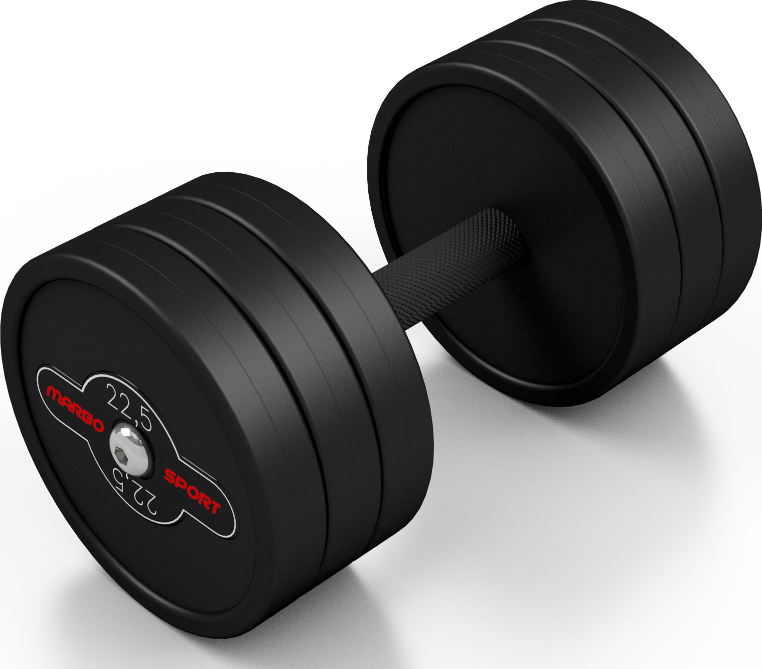Marbo Sport Hantel MW-HSG22.5-k2 gumowany 1 x 22.5 kg