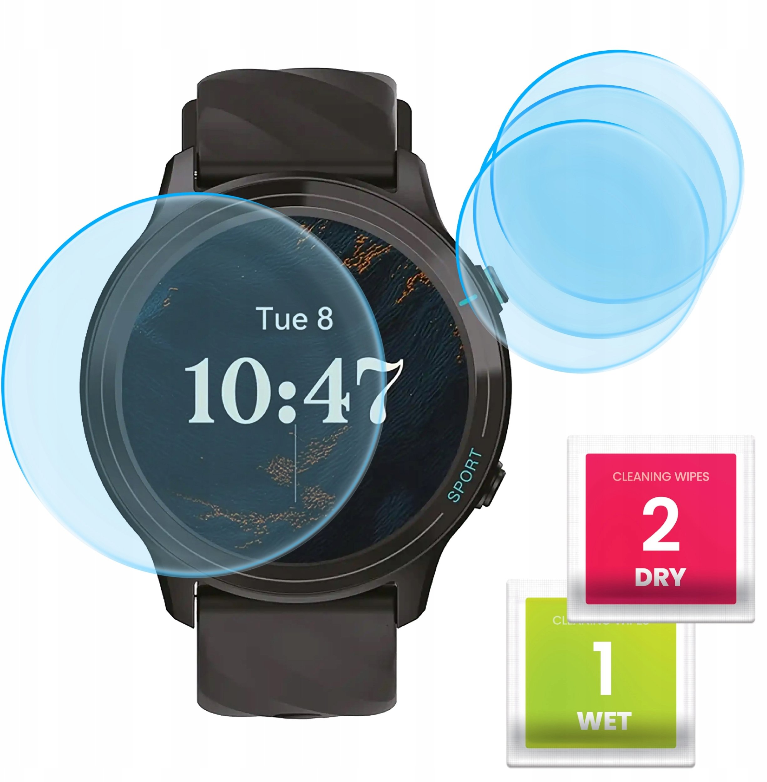 Hello Case 3-PAK Szkło Hybrydowe do TITMO O-100