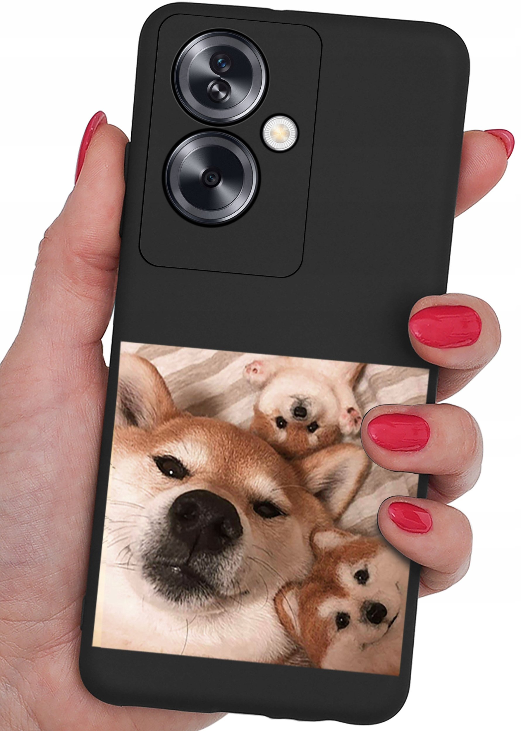 ETUI do Oppo A79 5G CASE WZORY SOFT MATT PLECKI + SZKŁO OCHRONNE 9H