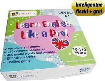 Creativo Learn English Like a Pro fiszki + gra A1