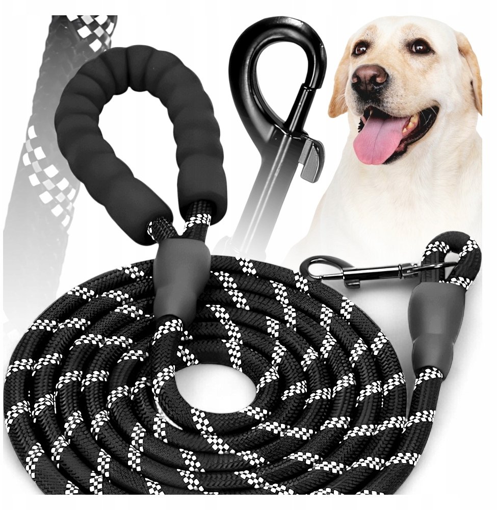 SMYCZ DLA DUŻEGO PSA ODBLASKOWA DO 50KG KANZA