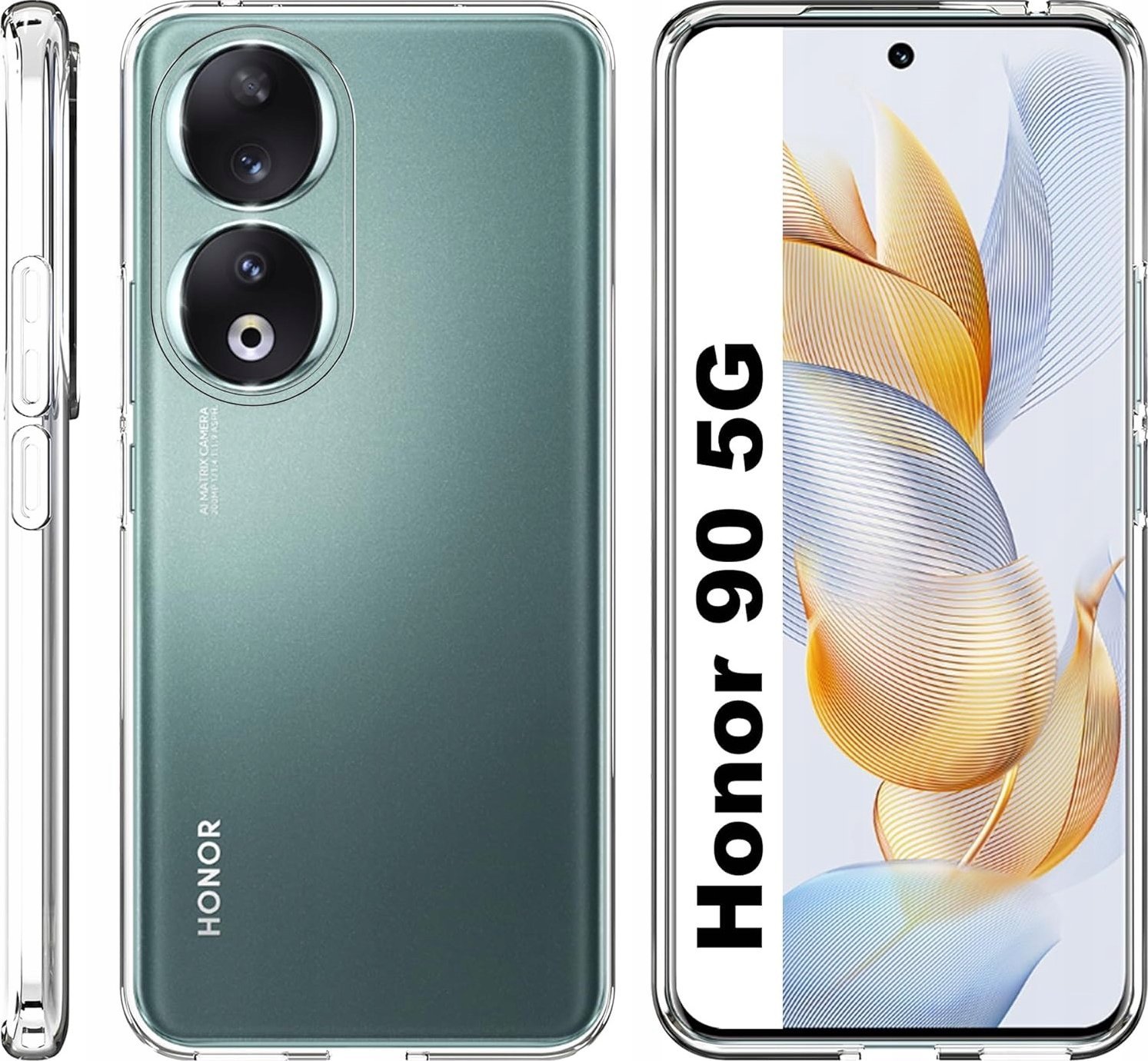 Hello Case ETUI DO ETUI HONOR 90 5G GUMOWE OBUDOWA CASE SILIKON SLIM POKROWIEC COVER