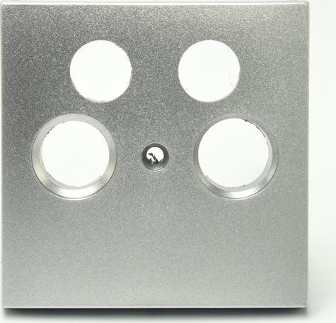 Efapel EFAPEL BASE ELEMENT CENTRALNY DO GNIAZDA RTV 2x SAT ALUMINIUM 90696 TAL