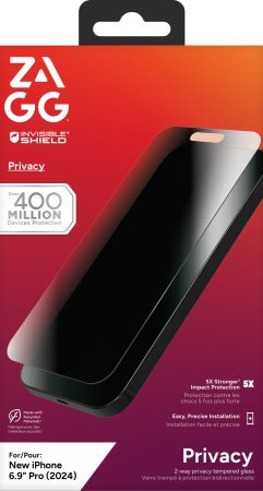 Zagg International ZAGG InvisibleShield Glass Elite Privacy - szkło prywatyzujące do iPhone 16 Pro Max (2 kierunki)