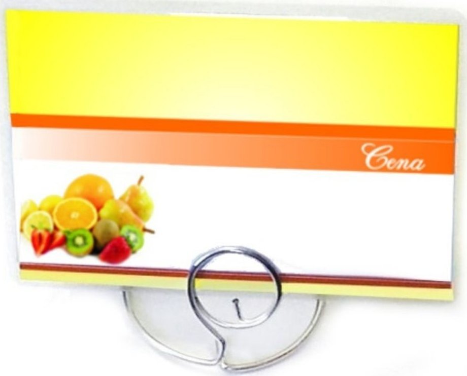 StudioCen Etykiety cenowe laminowane OWOCE 65x95mm 50szt.