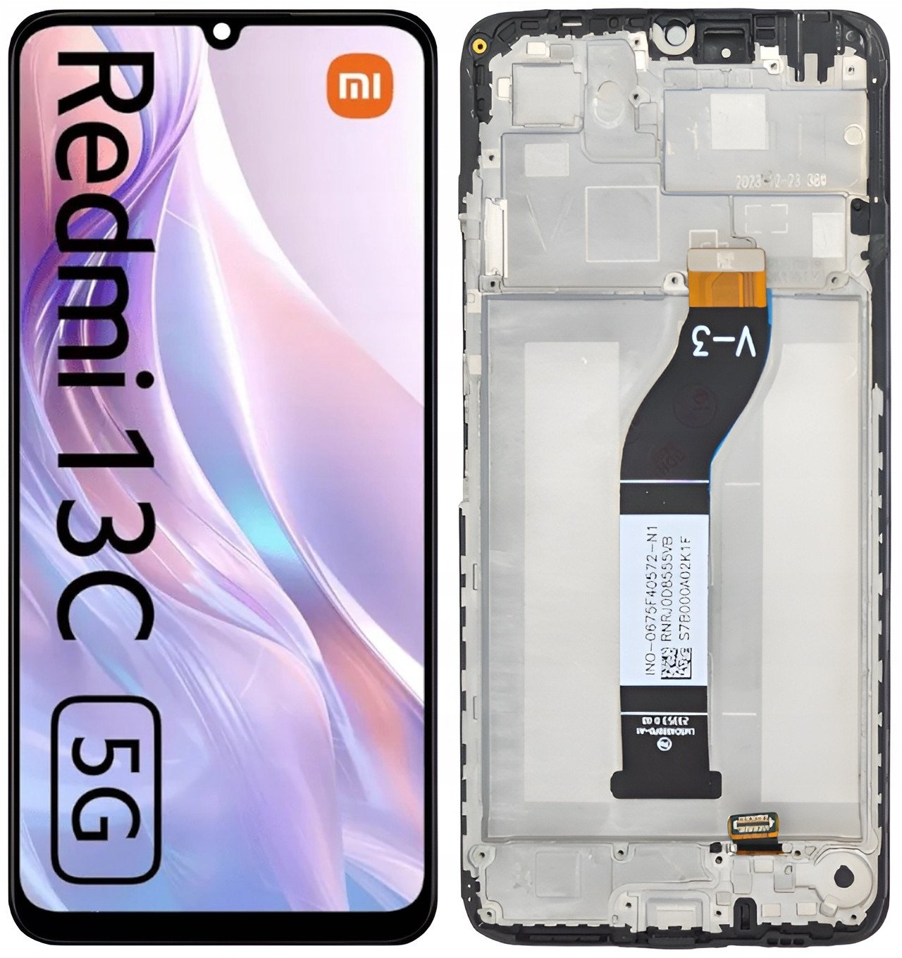 WYŚWIETLACZ EKRAN LCD SZYBKA DOTYK DO TELEFONU XIAOMI REDMI 13C 5G RAMKA