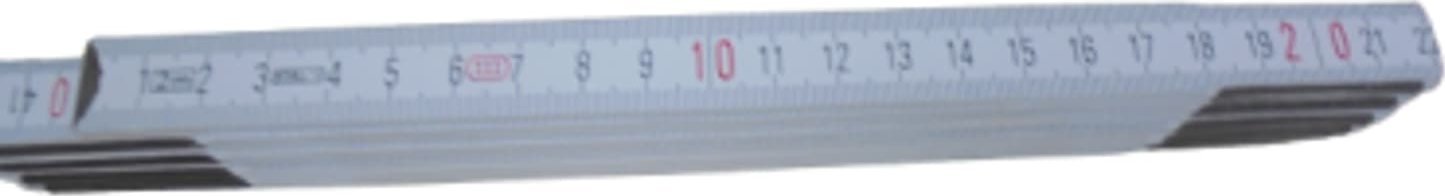 Stalco MIARA DREWNIANA 1M BIAŁA SKŁADANA S-10321