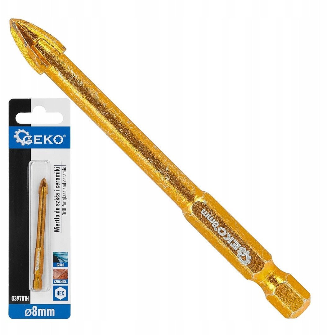 Wiertło do szkła i ceramiki HEX 8mm (500)