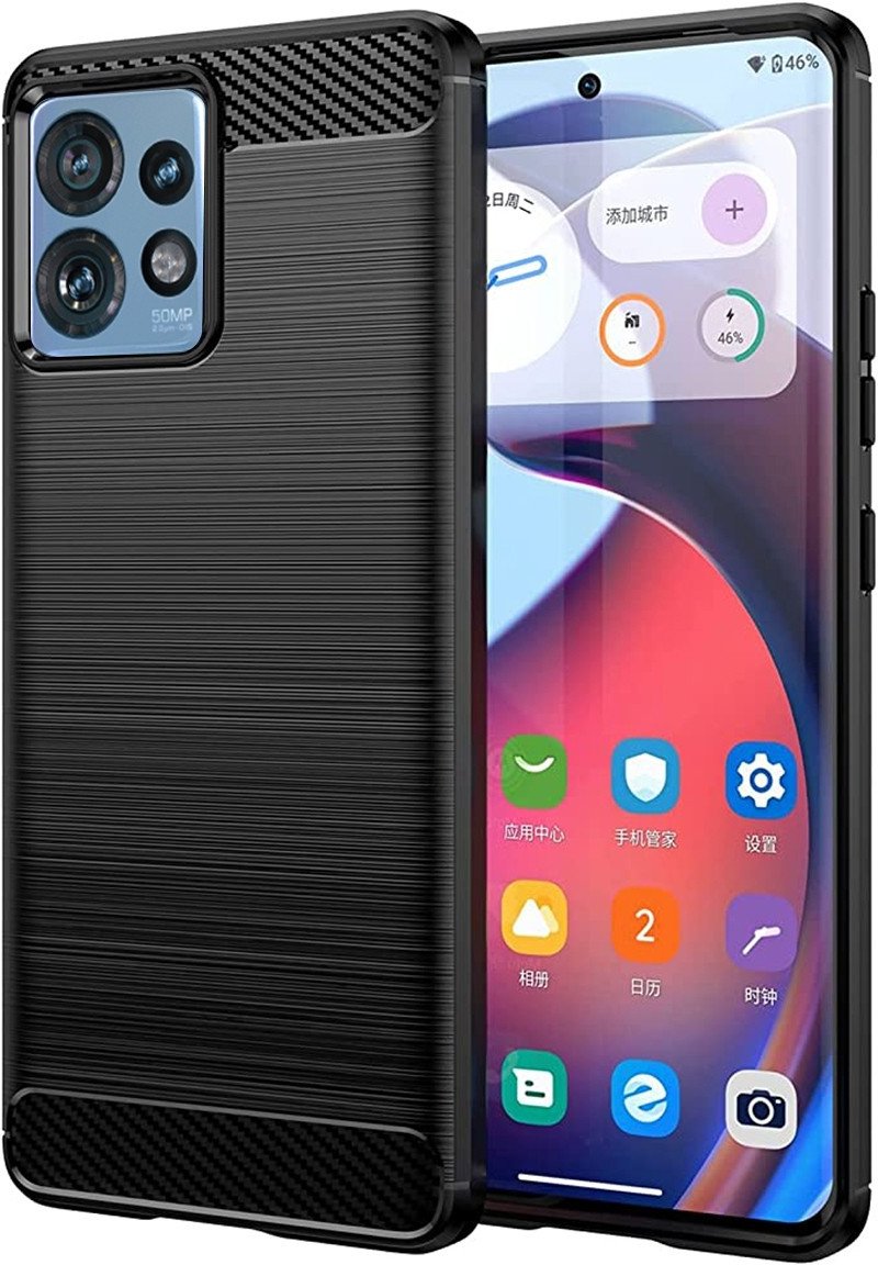 Etui Carbon TPU Motorola Edge 40 Pro, czarne