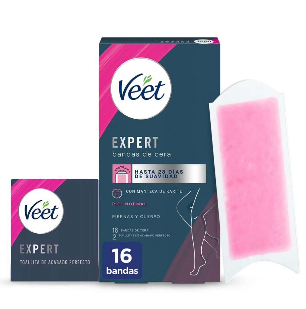 Depilator Veet Expert Paski woskowe Plastry do Depilacji Ciała i nóg 16szt