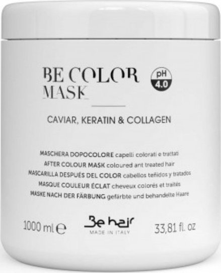 Be Hair Be Hair Be Color, maska do włosów farbowanych z kawiorem i keratyną 1000ml