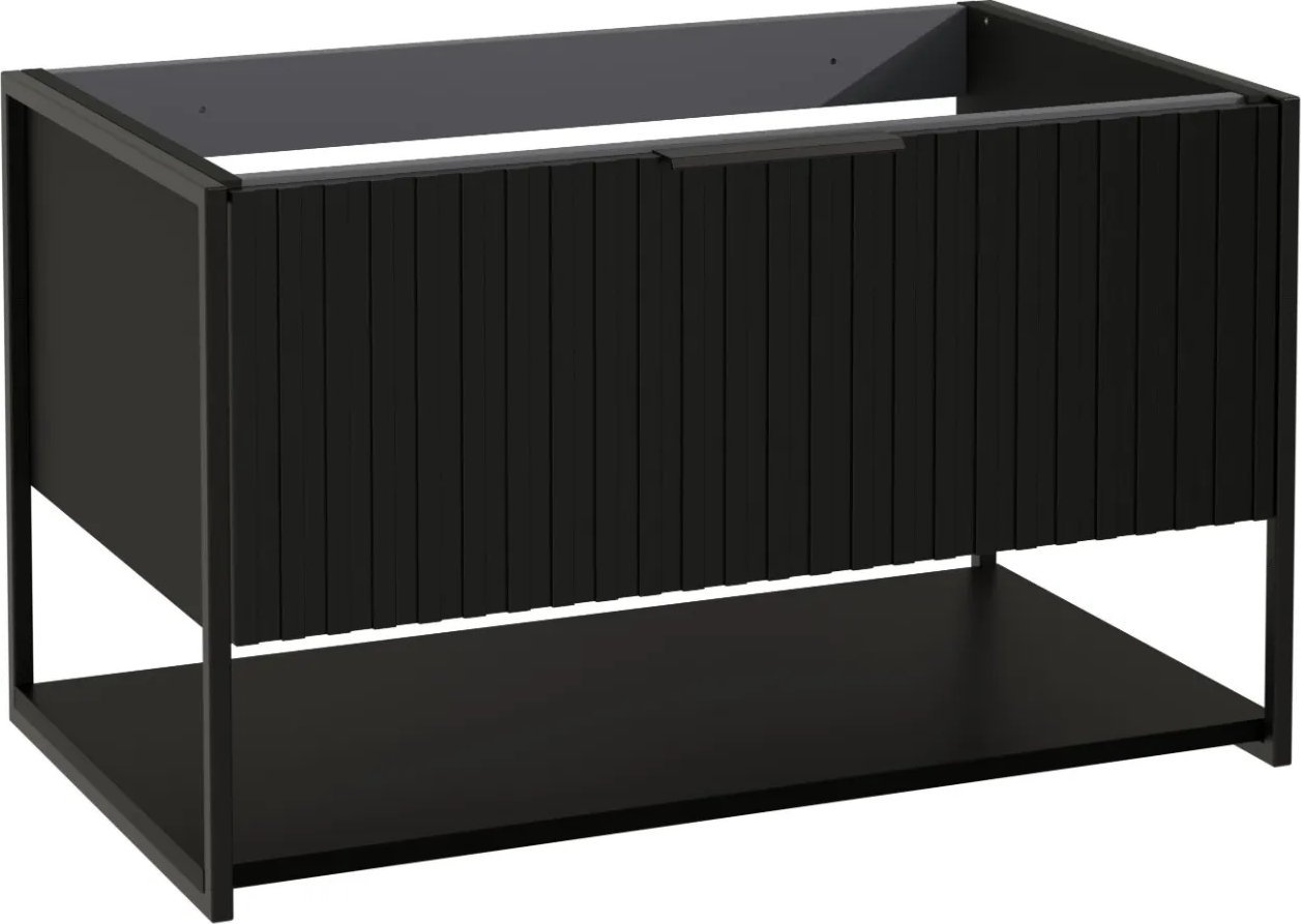 Leloup Szafka pod umywalkę TURF BLACK VINTAGE 80-1S 80cm czarna STRAMA