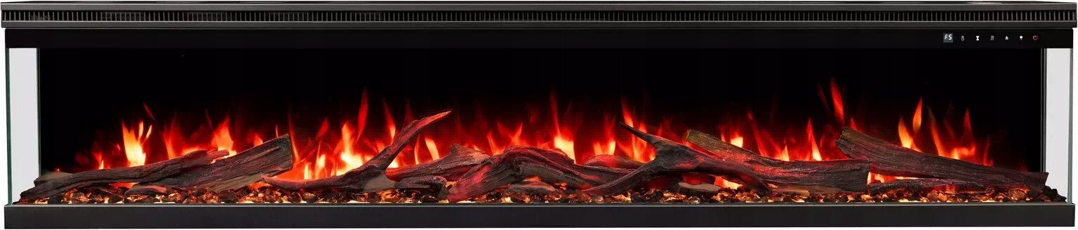 Aflamo Unique PRO 180 cm, Kominek elektryczny LED do zabudowy