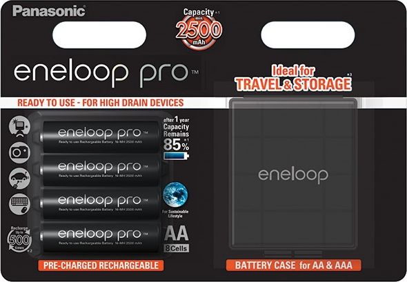 Panasonic Akumulator Eneloop Pro AA / R6 2500mAh 4szt. + Pudełko