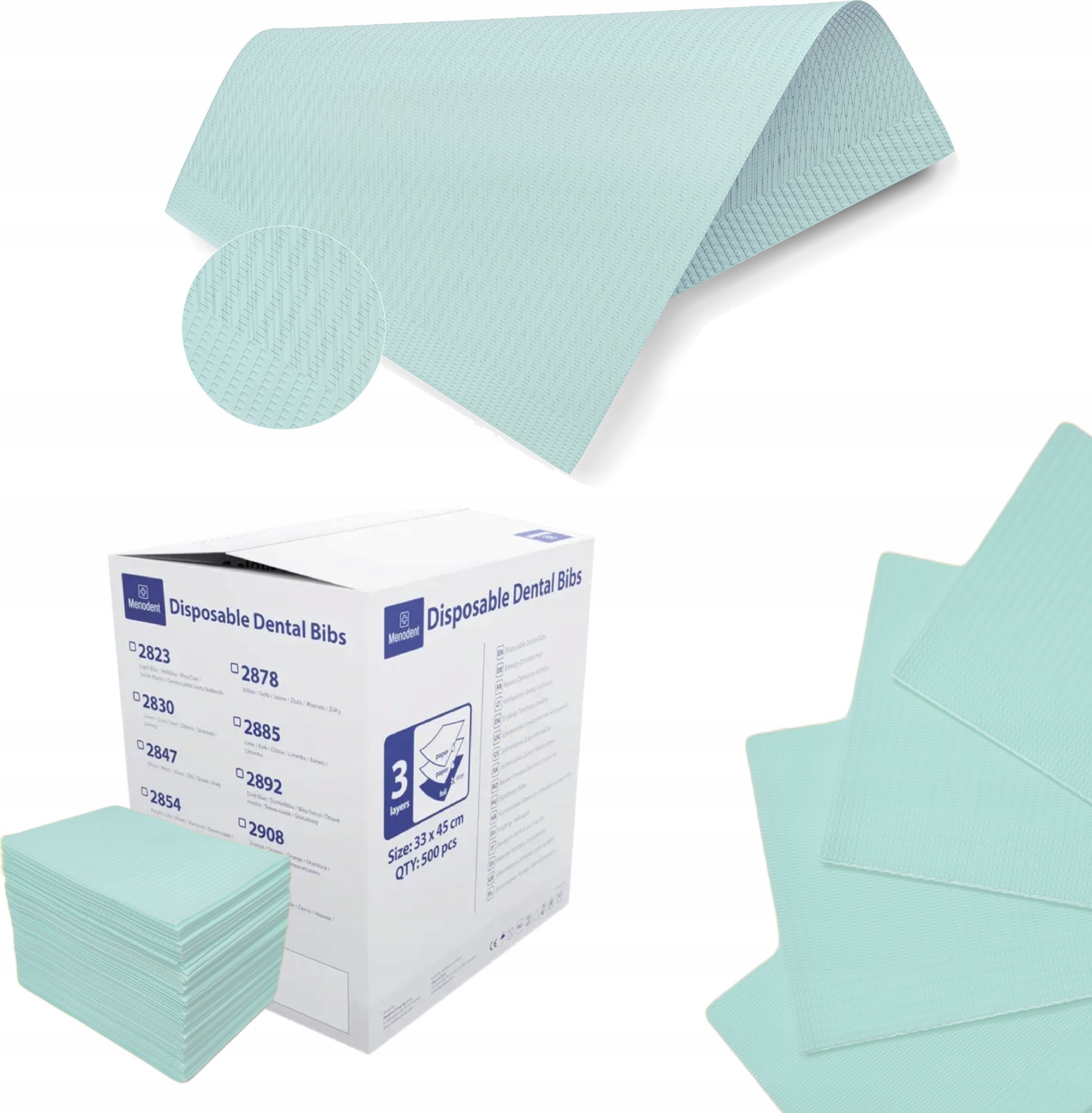 SERWETY PODKŁADY HIGIENICZNE PODFOLIOWANE WODOODPORNE 3WARSTWY 500SZT PL 8%