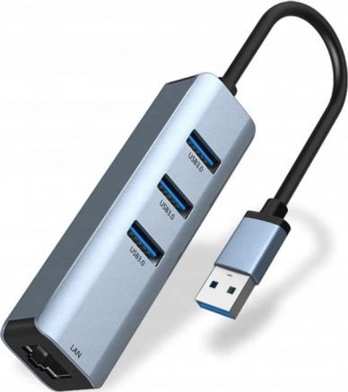 HUB USB Zenwire 1x RJ-45 + 3x USB-A 3.0 (1022000739)