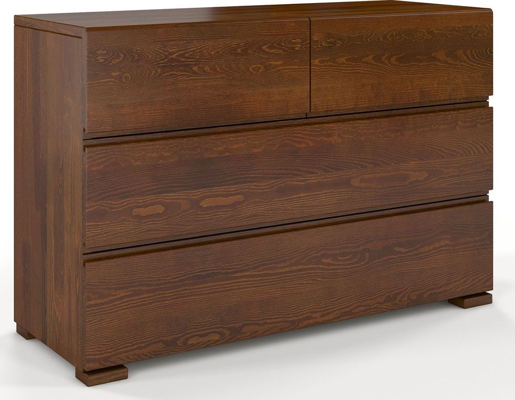 Elior Komoda drewniana z szufladami Verlos 3S - Orzech