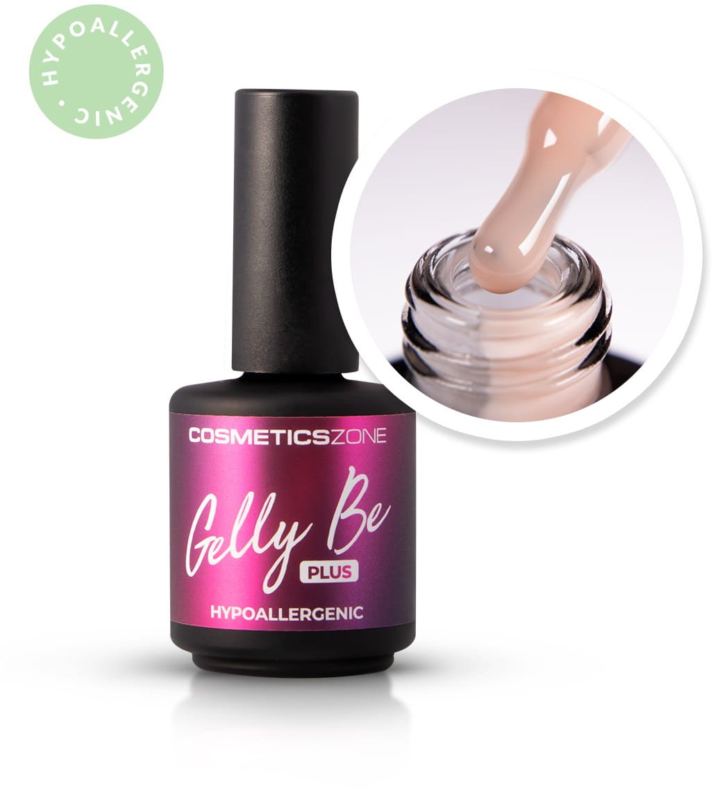 Hipoalergiczna baza żelowa do przedłużania Gelly BE Plus brzoskwiniowa - Skin Tone 15ml