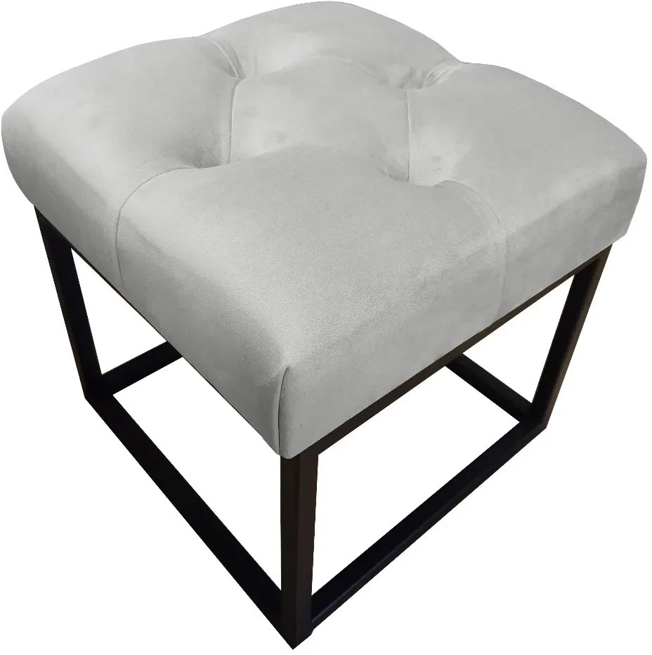 Pufa CHARLIE MG VELVET jasnoszara ATOS