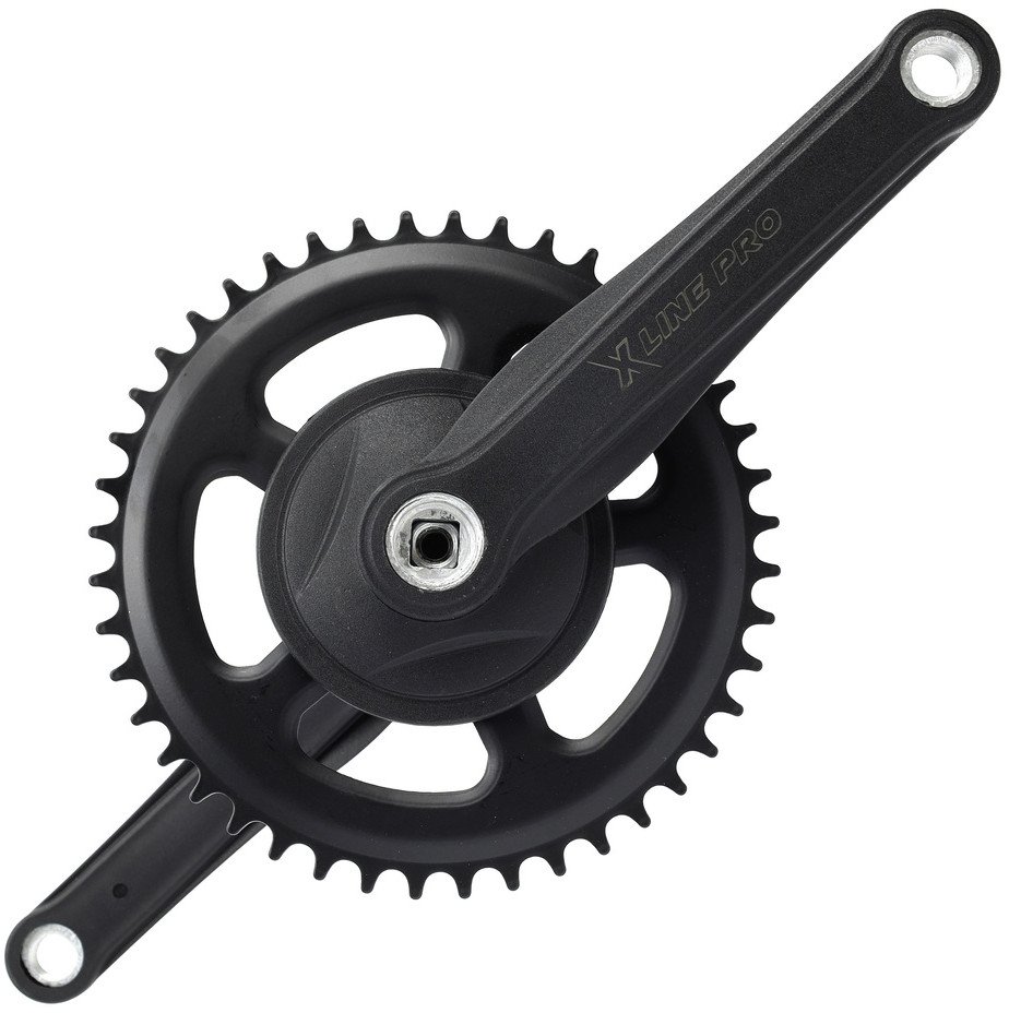 Mechanizm korbowy X-line PRO, mocowanie kwadrat, 170 mm, 44 zębów, czarny