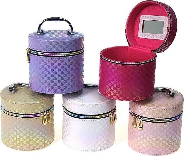 Kuferek S z lusterkiem na zamek 14x14x13cm MIX