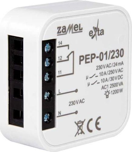 Zamel Przekaźnik elektromagnetyczny dopuszkowy 230VAC 10A PEP-01/230 EXT10000256