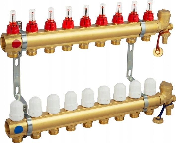 Perfexim Rozdzielacz mosiądz 6 obw. PHA-107 6-obwodowy PN6 [1/1]