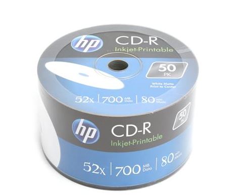 HP CD-R 700 MB 52x 50 sztuk (HPCDP50)