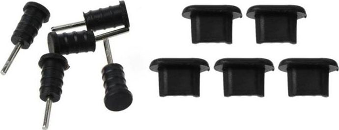 Aptel AK327 ZATYCZKI DO PORTÓW CHRONIĄCE PRZEZ KURZEM ZAŚLEPKI zest. 10szt czarne