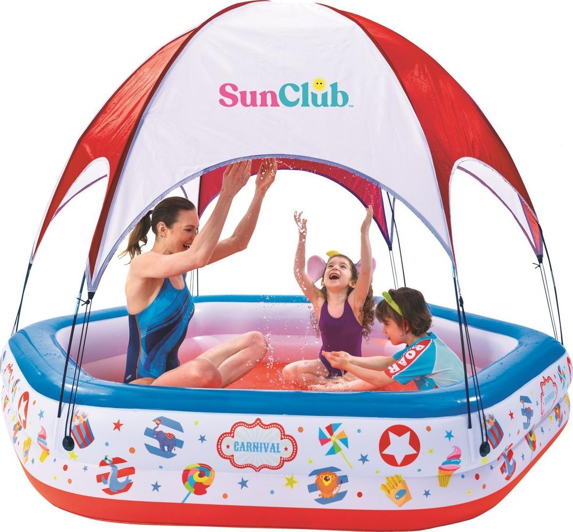 JiLong BASEN DZIECIĘCY CIRKUS Z DASZKIEM 223x208x163CM 51124