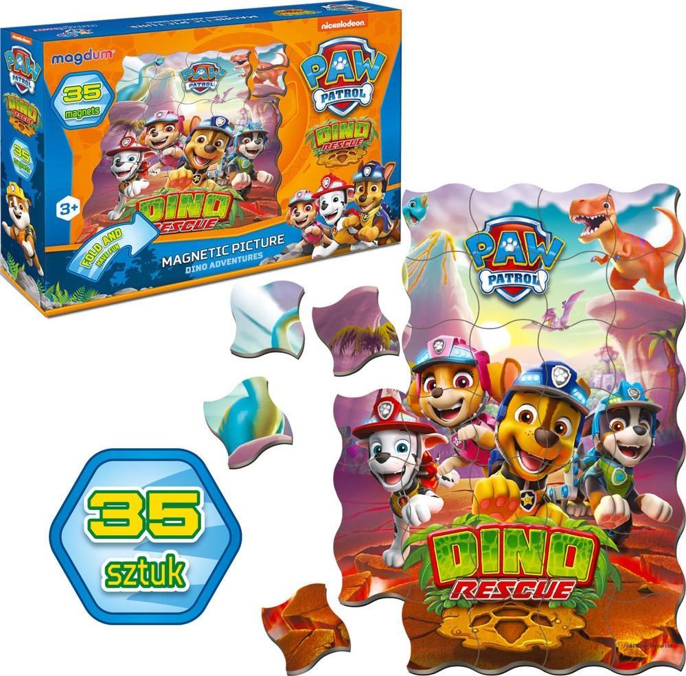 Maksik Magnesy Psi Patrol Dino Rescue ML4034-35