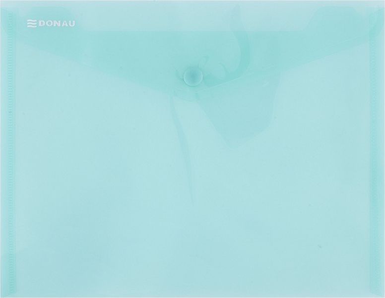 Donau TECZKA KOPERTOWA C5 240X186X0,18MM NA ZATRZASK PP TRANSPARENT ZIELONA 8547001PL-06